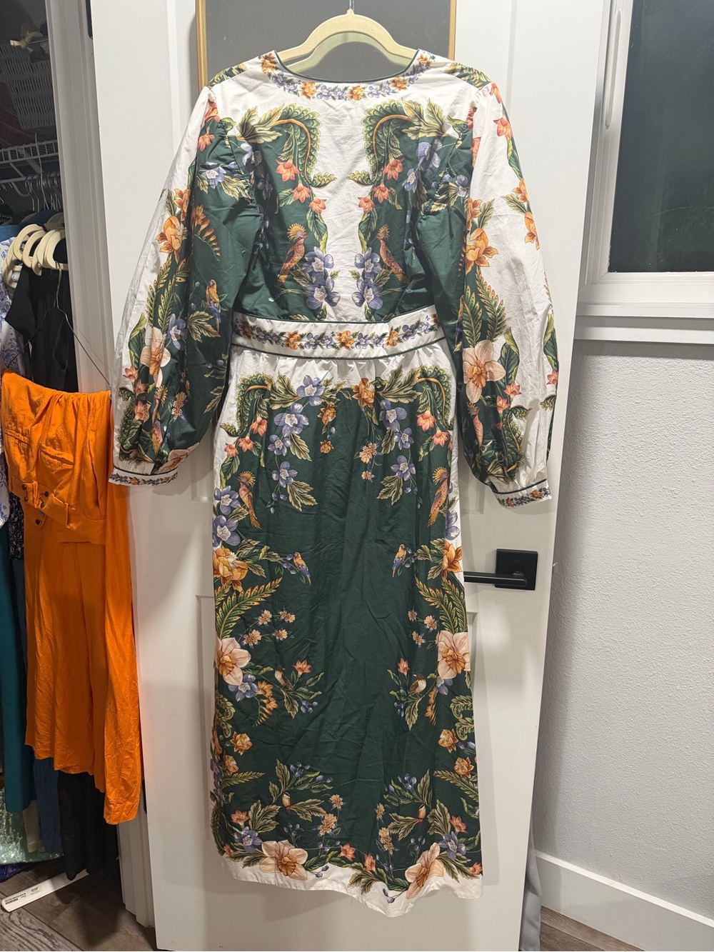 NWT Green Nature V Neck Buttoned Maxi Dress - Picture 3 of 6